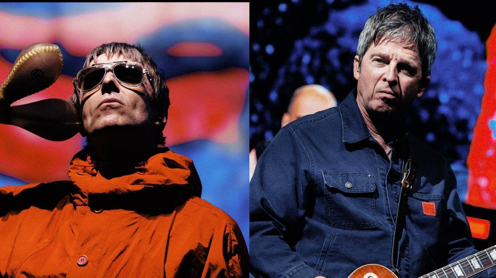 Liam e Noel Gallagher. Crédito: Big Brother Recordings.