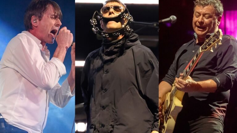 Liam Gallagher. Suede,  and Manics. Borja B. Hojas, Kevin Winter, and Jeff Moore/Getty Images