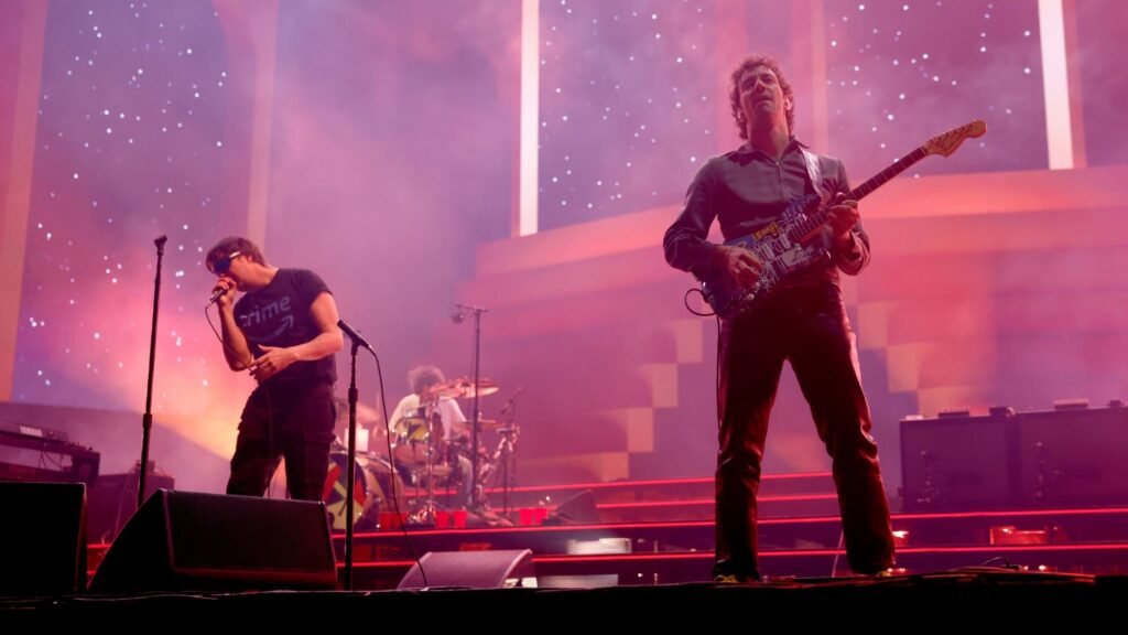 The Strokes. Crédito: perform at Coachella Valley Music and Arts Festival 2026 (Kayla Bartkowski / Los Angeles Times via Getty Images).