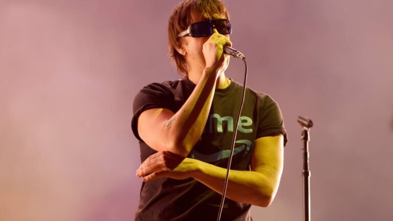 The Strokes. Julian Casablancas of The Stokes at Coachella on Saturday, April 11, 2026, in Indio, CA. (Kayla Bartkowski / Los Angeles Times via Getty Images)