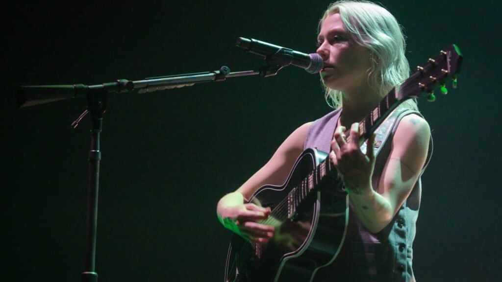 Phoebe Bridgers. at the Verti Music Hall on August 15, 2023 in Berlin, Germany. (by Frank Hoensch/Redferns)