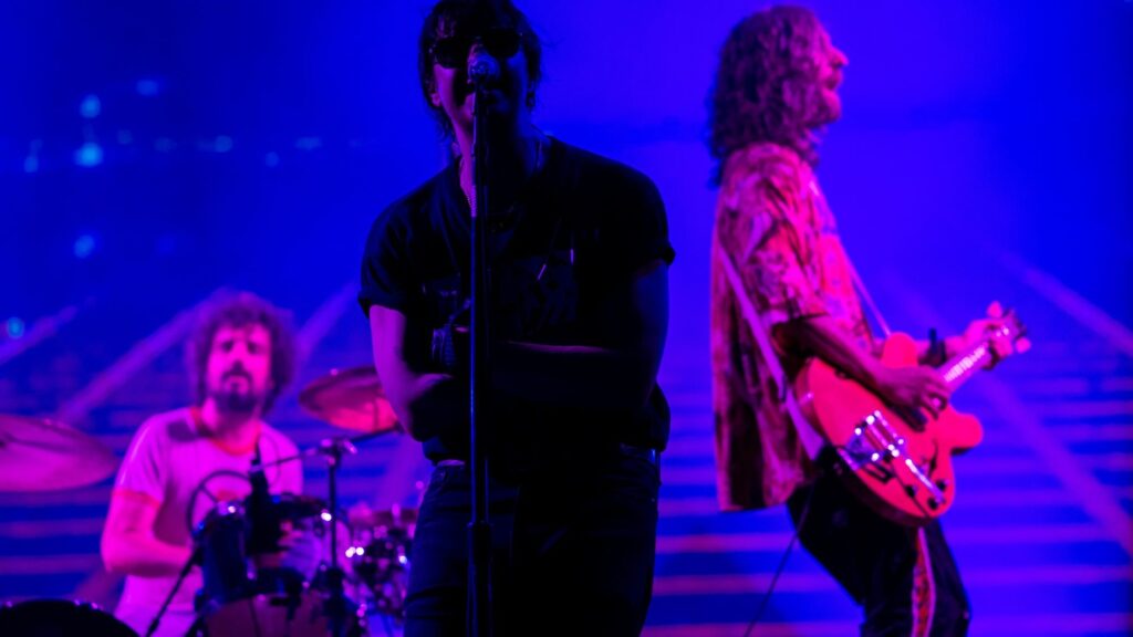 The Strokes. Fabrizio Moretti, Julian Casablancas, and Nick Valensi of . Justin Shin/Getty Images