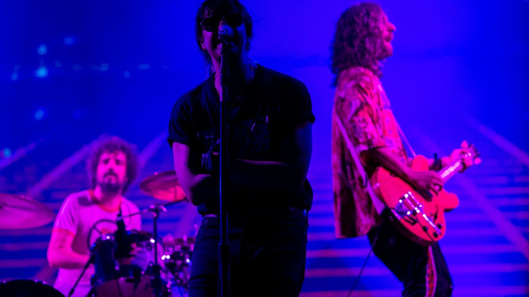 The Strokes. Fabrizio Moretti, Julian Casablancas, and Nick Valensi of . Justin Shin/Getty Images