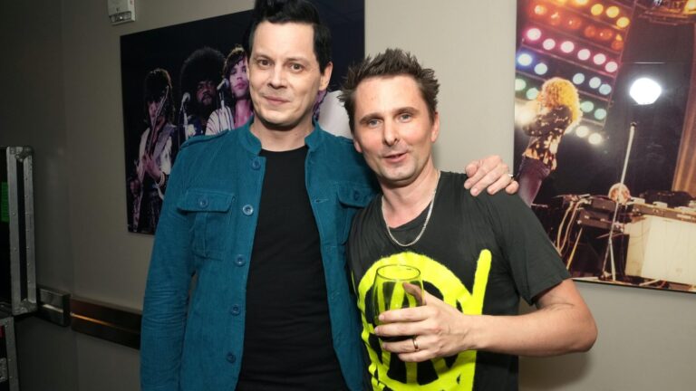 Muse. Jack White and 's Matt Bellamy. Kevin Mazur/Getty