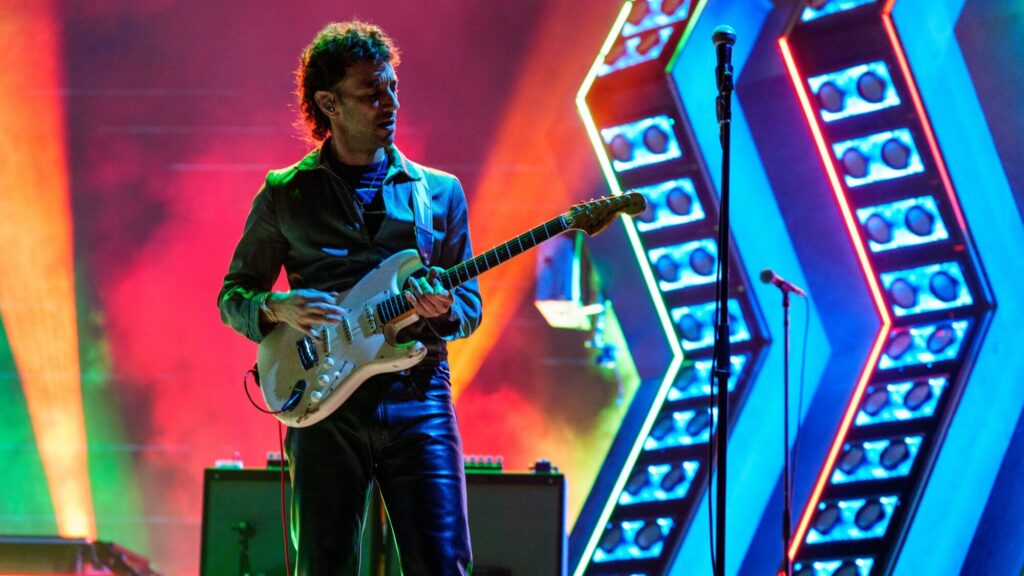 The Strokes. Albert Hammomd Jr performs live with . Erika Goldring/Getty