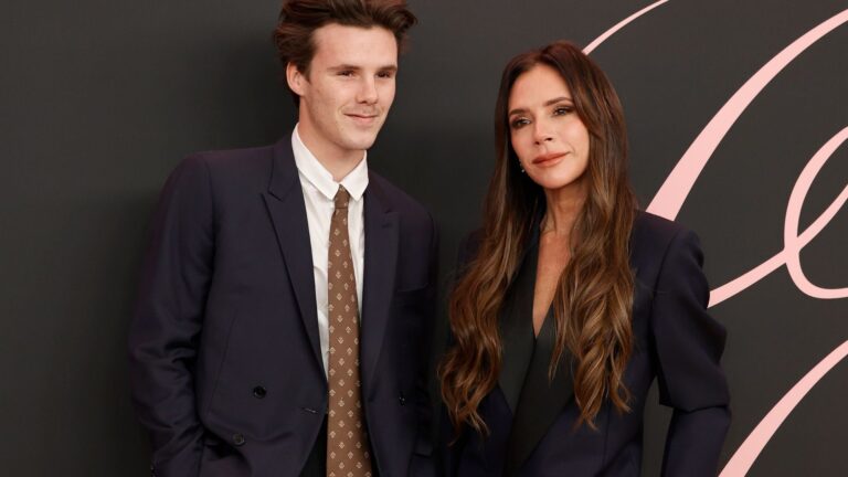 Cruz Beckham. and Victoria Beckham. Frazer Harrison/Getty Images
