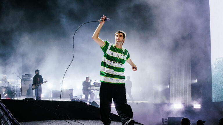 Fontaines D.C.. Grian Chatten of at Reading Festival 2026. Andy Ford for NME