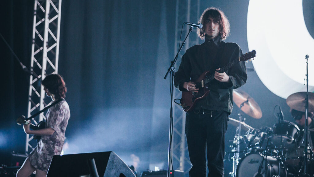 Geese. performing at Reading 2026. Andy Ford for NME