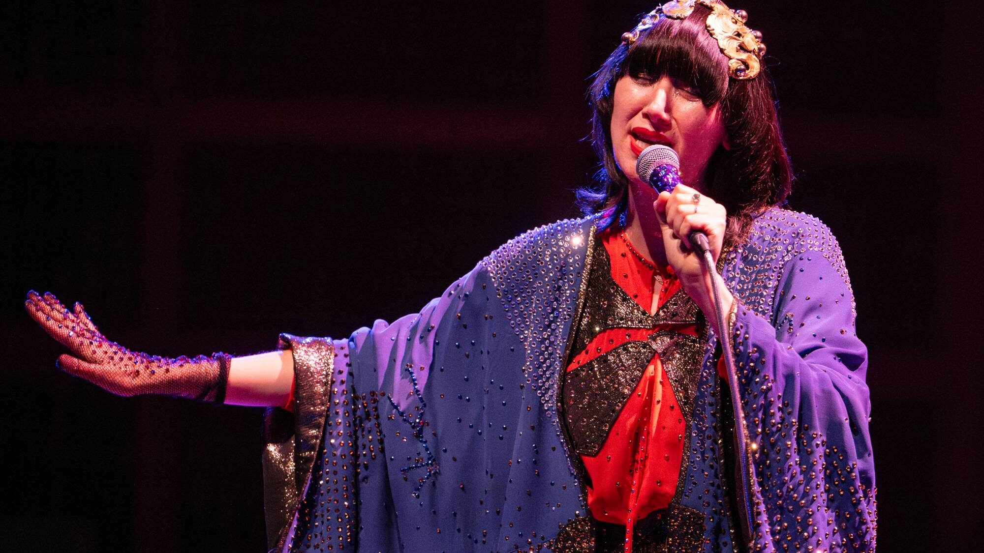 Yeah Yeah Yeahs. Karen O of  at Louise M. Davies Symphony Hall on July 14, 2025 in San Francisco, California. (by Steve Jennings/Getty Images)